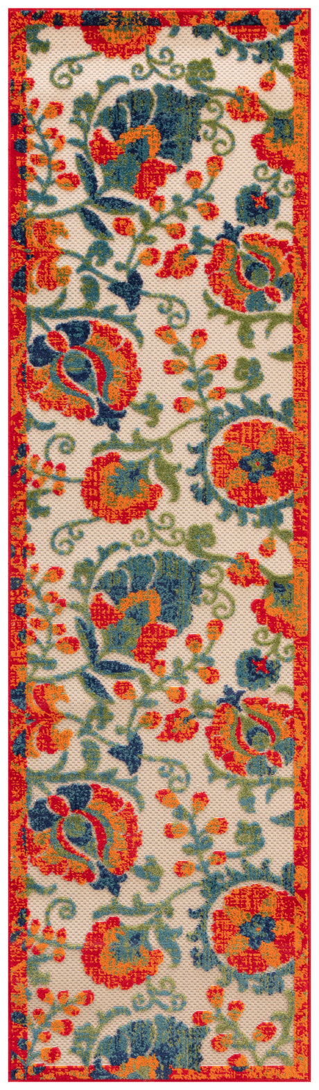 Nourison Aloha Alh17 Red Multicolor Area Rug