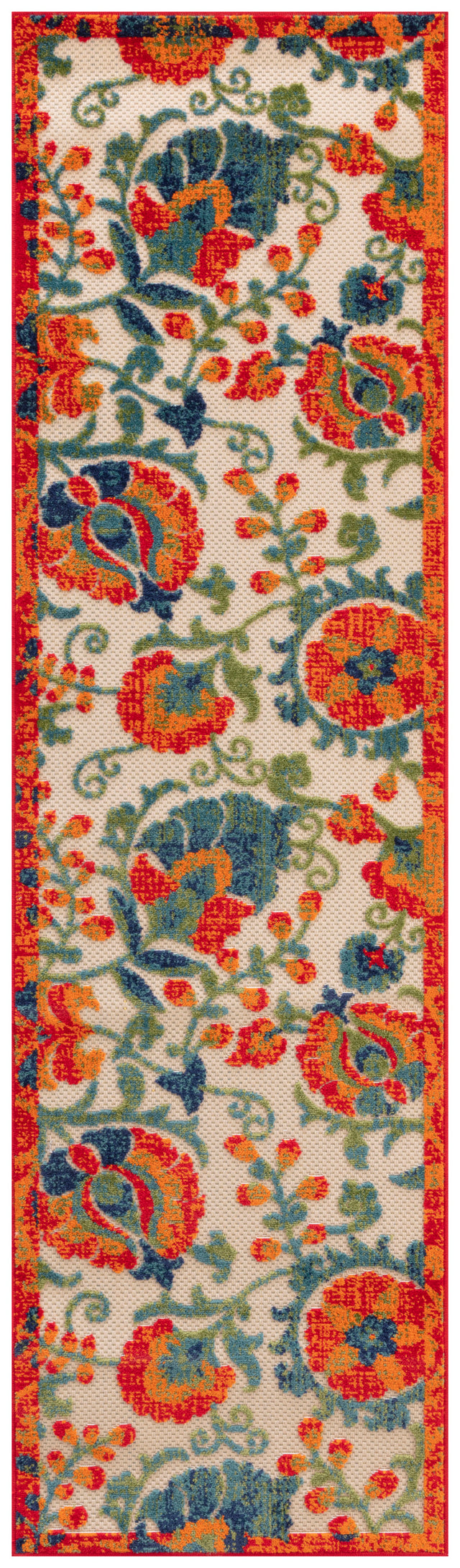 Nourison Aloha Alh17 Red Multicolor Area Rug