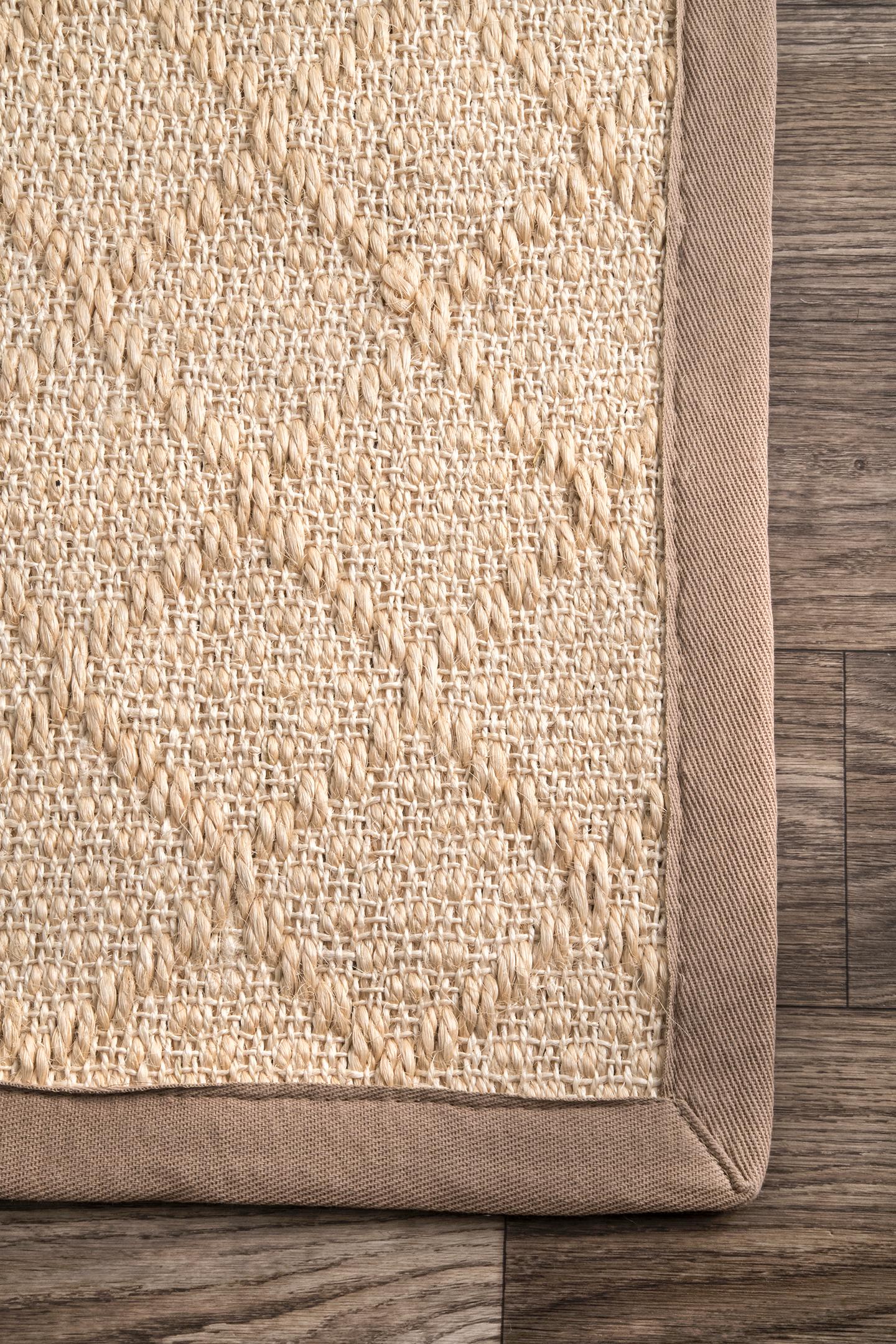 Nuloom Bordered Donnetta Sisal Zhss04A Natural Area Rug