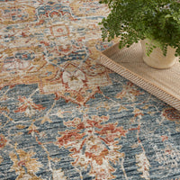 Nourison Sahar Shr06 Ivory Blue Area Rug