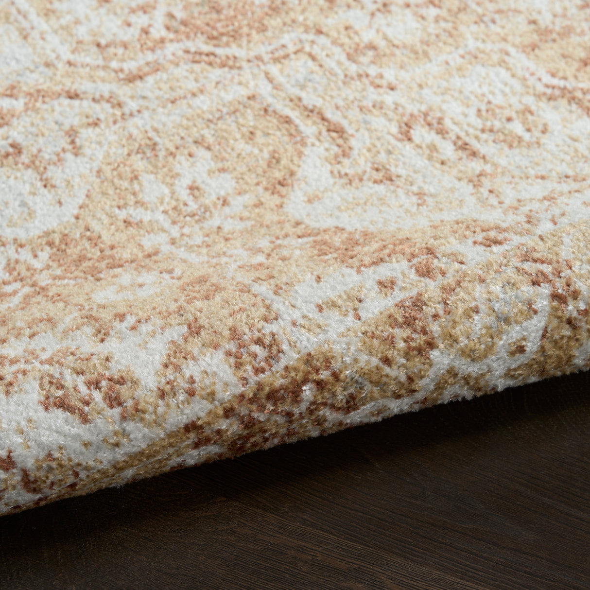 Nourison Astra Machine Washable ASW12 Machine Made Rust Rug