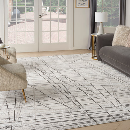 Nourison Desire Dsr03 Grey Silver Area Rug