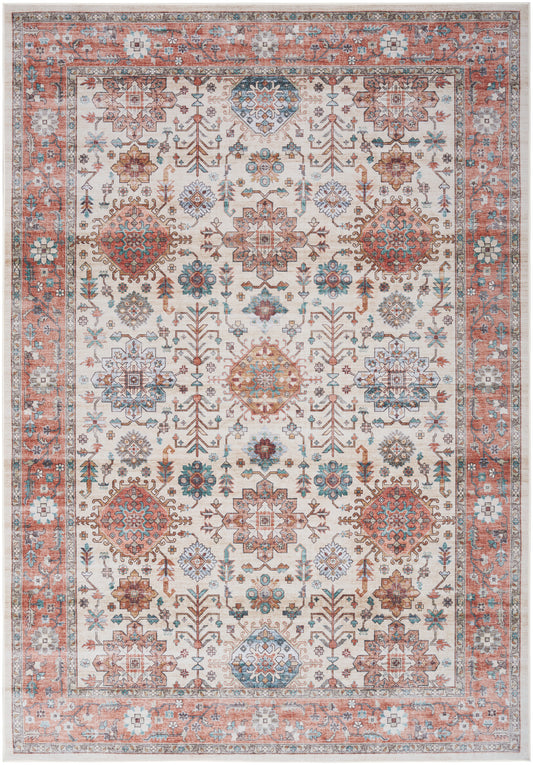 Nourison Fulton Ful12 Beige Multicolor Area Rug