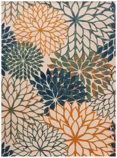 Nourison Aloha Alh05 Blue Green Area Rug