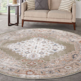 Nourison Astra Machine Washable Asw11 Sage Multi Rug