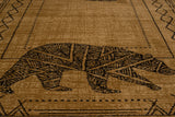 United Weavers Affinity Bear Cave Gold Rug - close-up detail