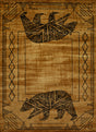United Weavers Affinity Bear Cave Gold Rug - runner front view