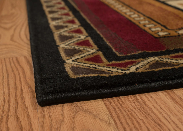 United Weavers Affinity Canoe Sunset Lodge Rug - angle view