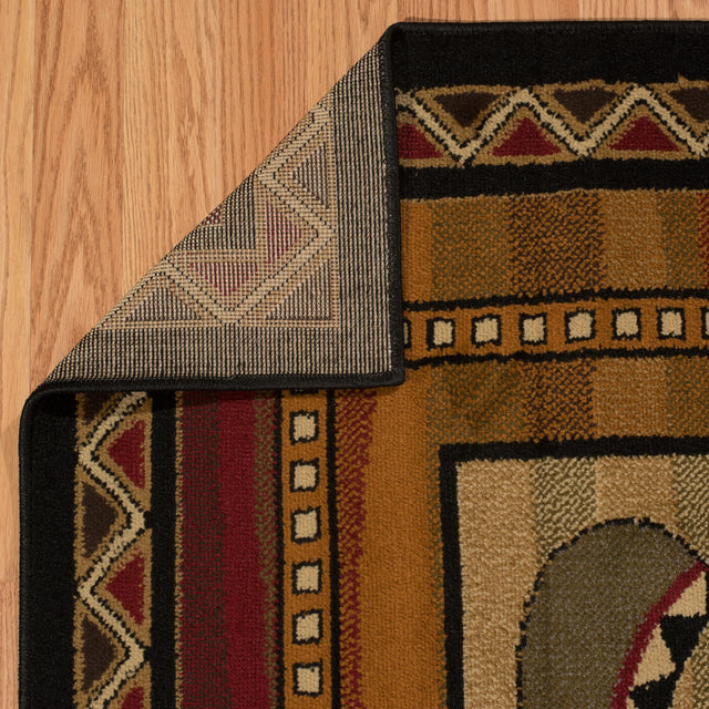 United Weavers Affinity Canoe Sunset Lodge Rug - backing detail