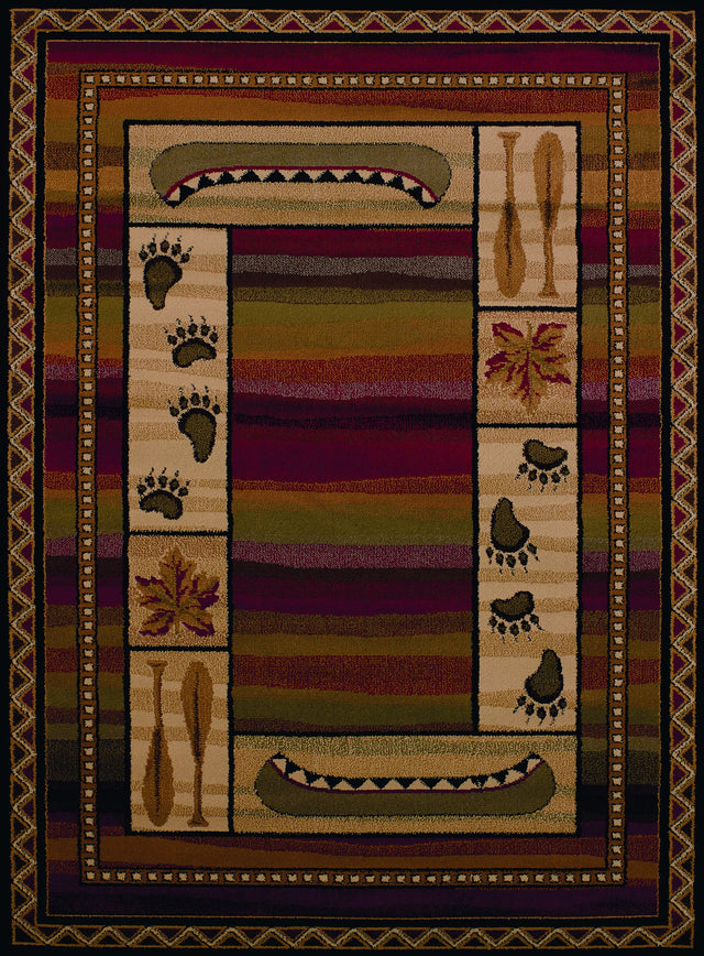 United Weavers Affinity Canoe Sunset Lodge Rug - runner front view