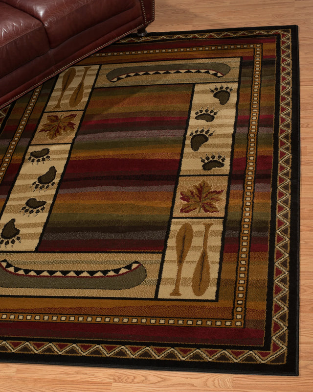 United Weavers Affinity Canoe Sunset Lodge Rug - runner room scene