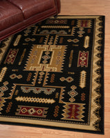 United Weavers Affinity Coltan Black Rug - runner room scene