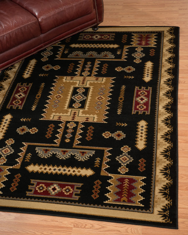United Weavers Affinity Coltan Black Rug - runner room scene