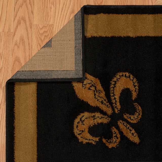 United Weavers Affinity Fdl Black Rug - backing detail