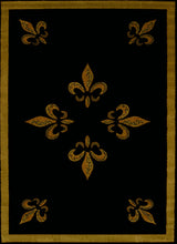 United Weavers Affinity Fdl Black Rug - front view