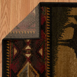 United Weavers Affinity Hunters Dream Lodge Rug - backing detail