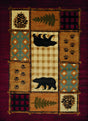 United Weavers Affinity Lodge Mosaic Multi Rug - runner front view