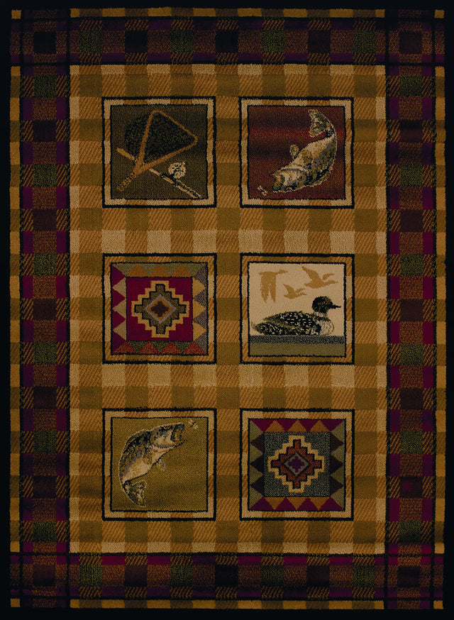 United Weavers Affinity Lodge Stamp Lodge Rug - front view