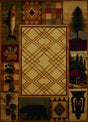 United Weavers Affinity Mountain Lake Natural Rug - front view