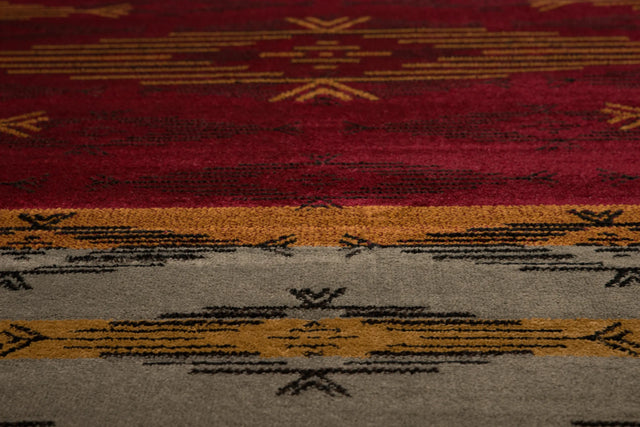 United Weavers Affinity Native Skye Red Rug - close-up detail