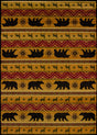 United Weavers Affinity Nordic Bear Multi Rug - runner front view