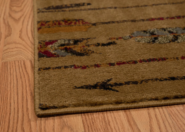 United Weavers Affinity Quilted Arrow Natural Rug - angle view