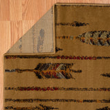 United Weavers Affinity Quilted Arrow Natural Rug - backing detail