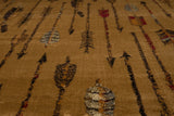 United Weavers Affinity Quilted Arrow Natural Rug - close-up detail
