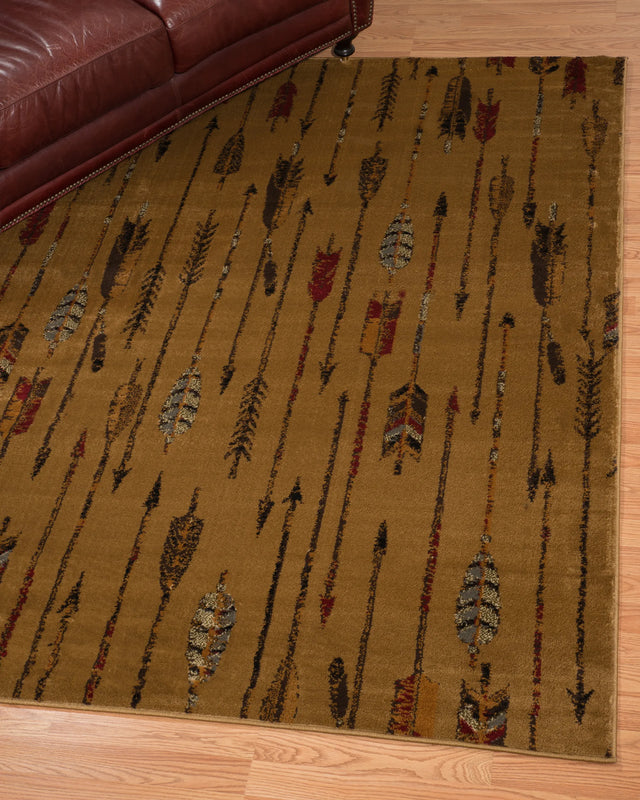 United Weavers Affinity Quilted Arrow Natural Rug - runner room scene