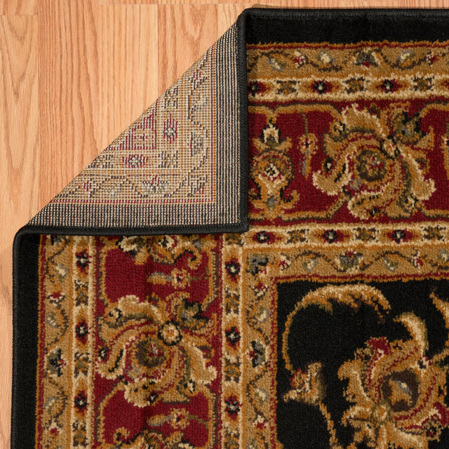 United Weavers Affinity Reza Black Rug - backing detail