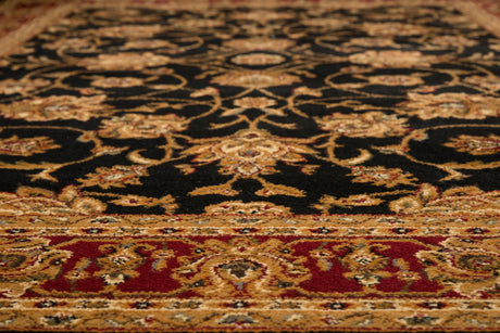 United Weavers Affinity Reza Black Rug - close-up detail