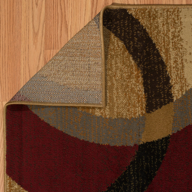 United Weavers Affinity Ricochet Gold Rug - backing detail