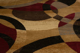 United Weavers Affinity Ricochet Gold Rug - close-up detail