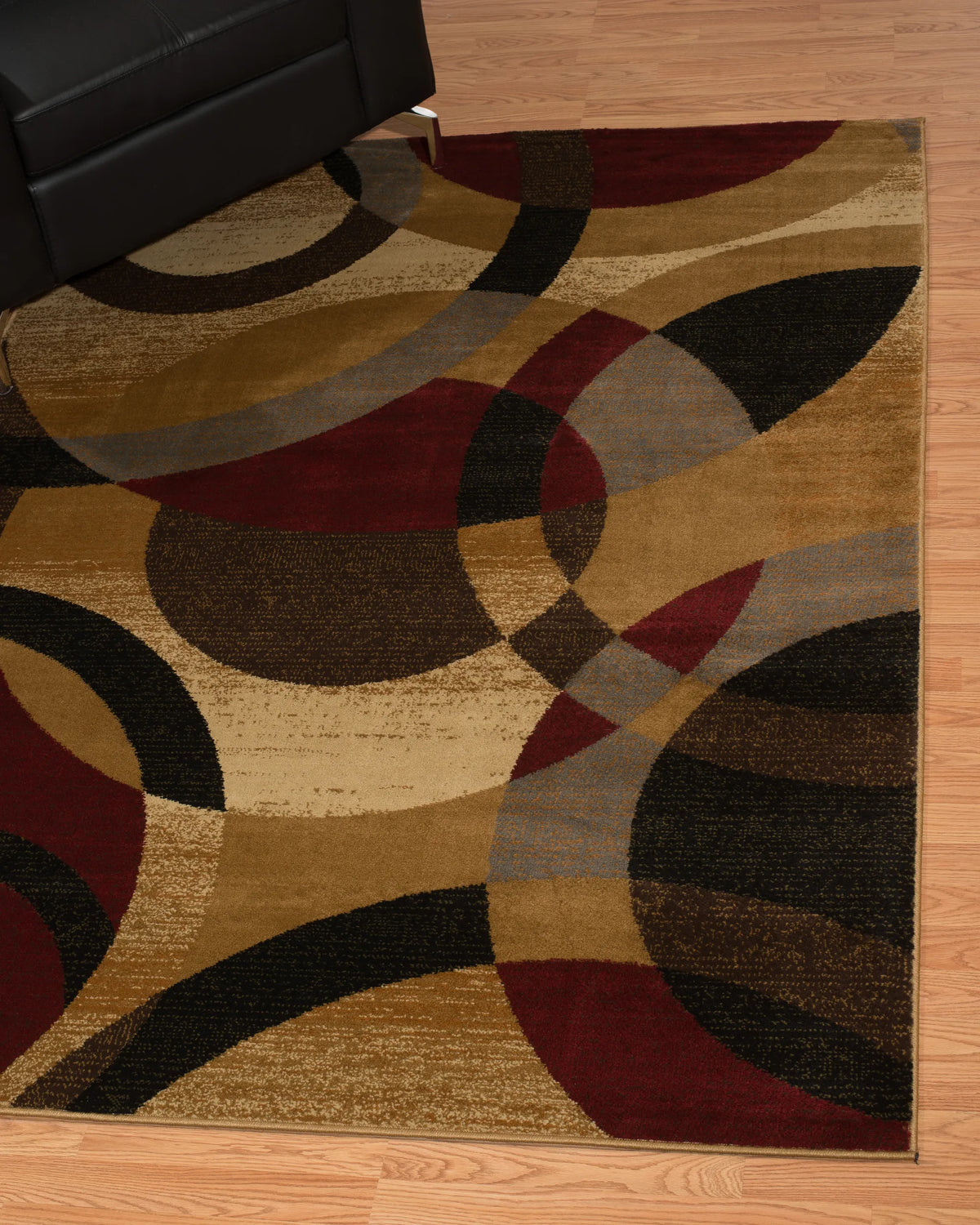 United Weavers Affinity Ricochet Gold Rug - room scene