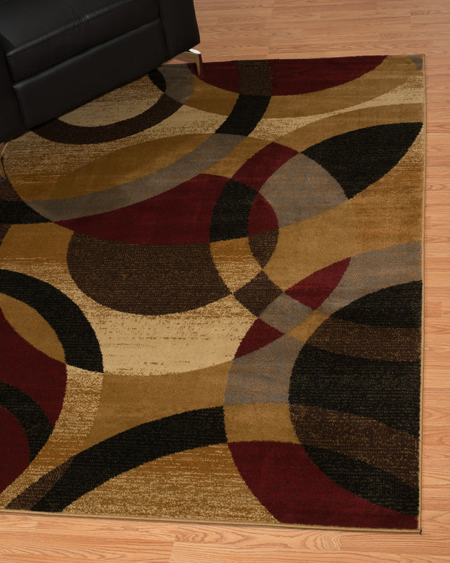 United Weavers Affinity Ricochet Gold Rug - room scene