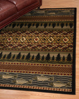 United Weavers Affinity River Ridge Lodge Rug - runner room scene