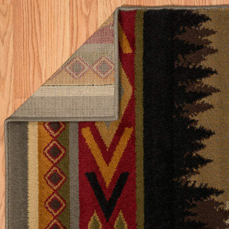 United Weavers Affinity Spring Mountain Multi Rug - backing detail