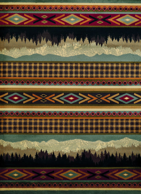 United Weavers Affinity Spring Mountain Multi Rug - front view