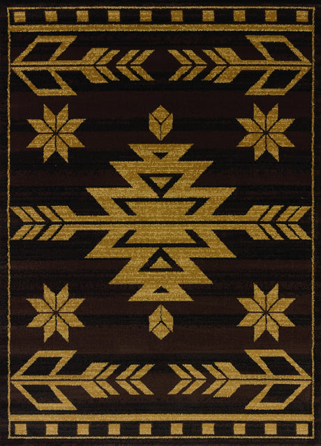 United Weavers Affinity Teton Brown Rug - front view