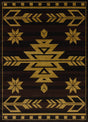 United Weavers Affinity Teton Brown Rug - front view
