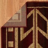 United Weavers Affinity Teton Red Rug - backing detail