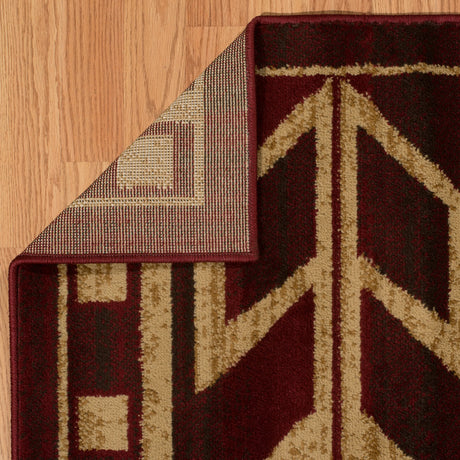 United Weavers Affinity Teton Red Rug - backing detail