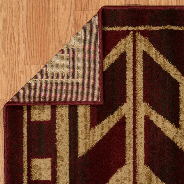 United Weavers Affinity Teton Red Rug - backing detail