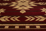 United Weavers Affinity Teton Red Rug - close-up detail