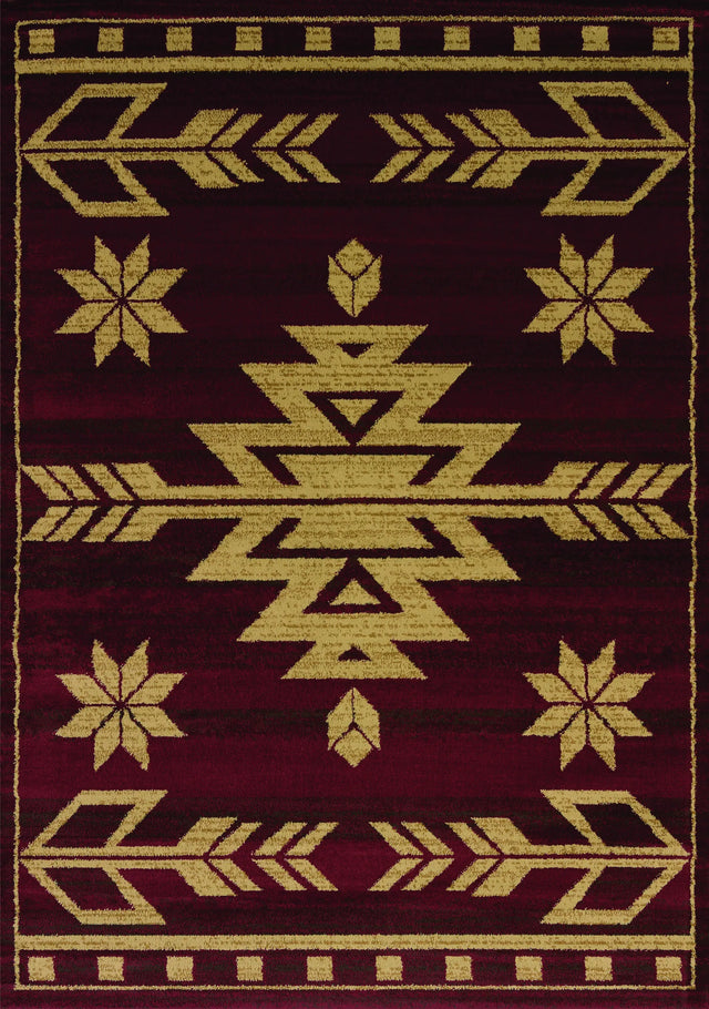 United Weavers Affinity Teton Red Rug - runner front view