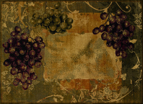 United Weavers Affinity Vineyard Green Rug - front view
