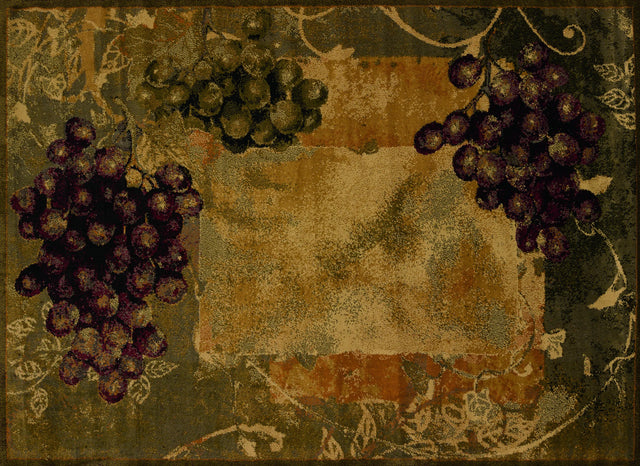 United Weavers Affinity Vineyard Green Rug - front view
