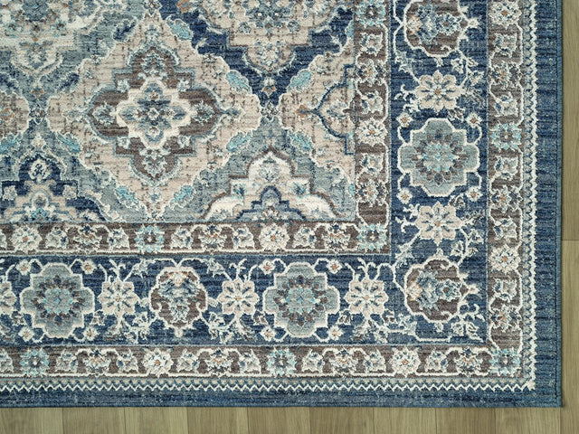 United Weavers Armada Amazing Grace Blue Rug - angle view