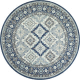 United Weavers Armada Amazing Grace Blue Rug - round front view