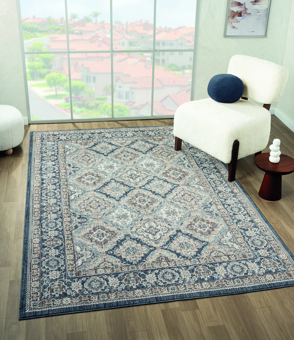 United Weavers Armada Amazing Grace Blue Rug - room scene